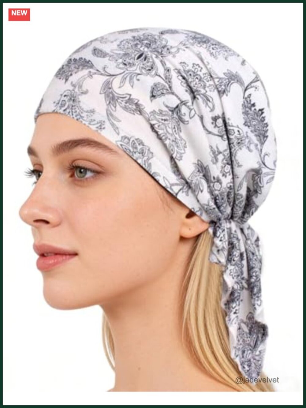 Chemo Headwear Women Pre-Tied Turban Beanie Hair Loss Head Scarf
